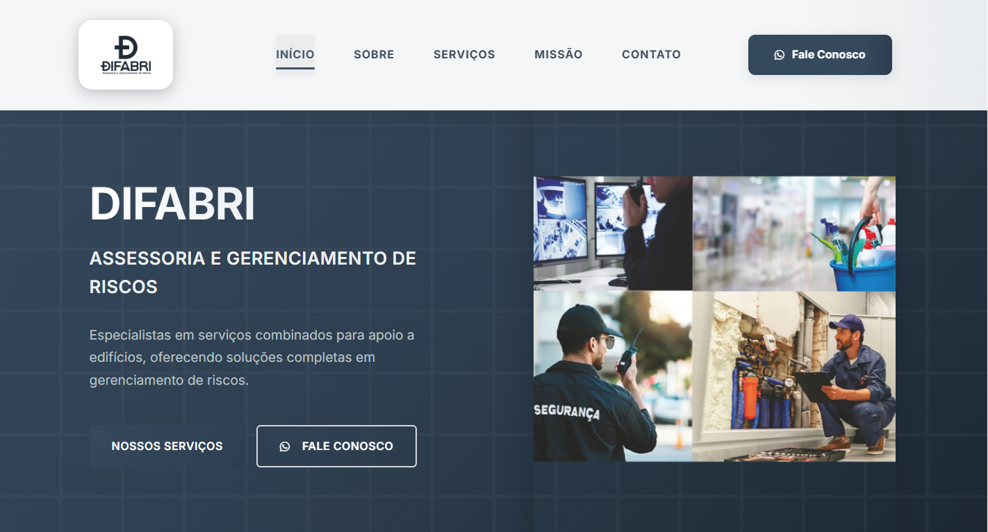Preview do site DIFABRI Assessoria